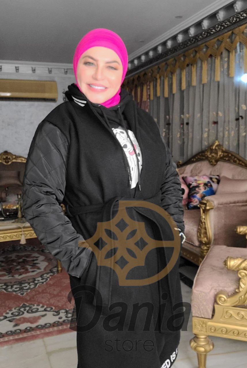  معطف جوخ أسود